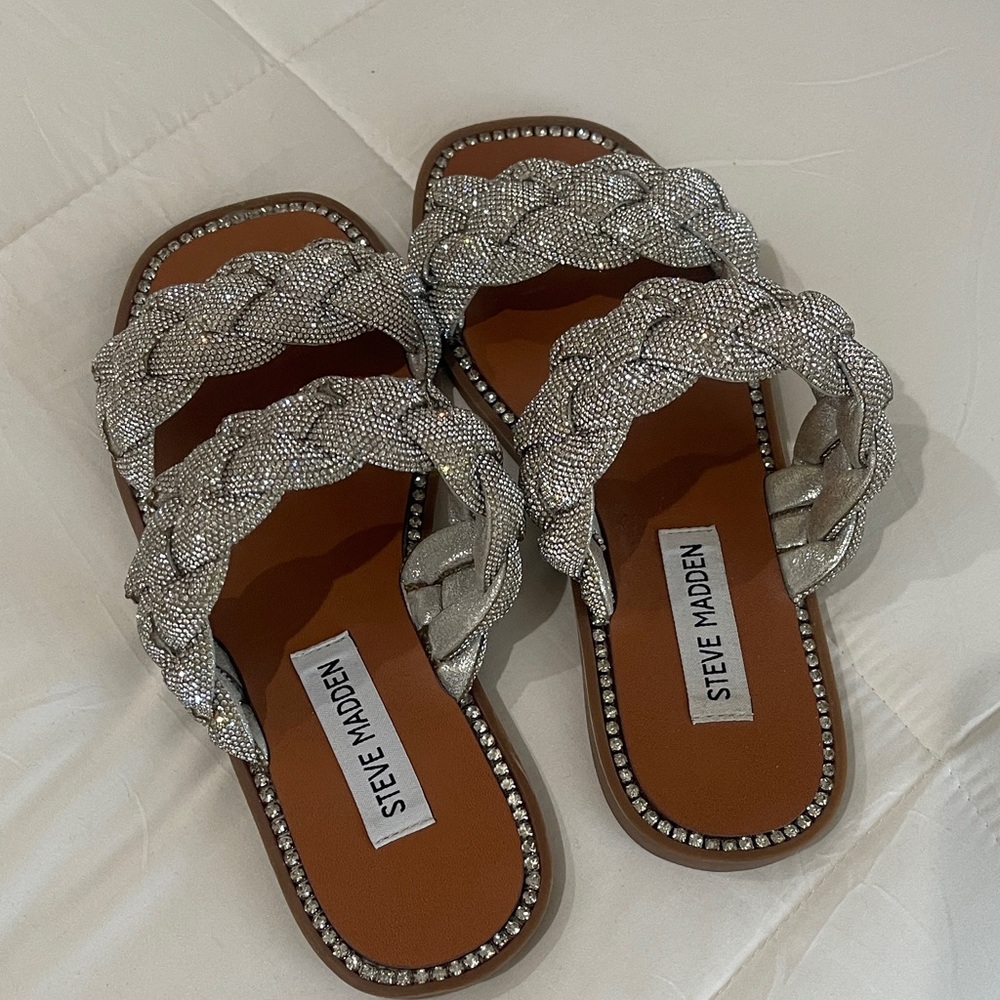 Steve Madden Metallic Braided Sandals